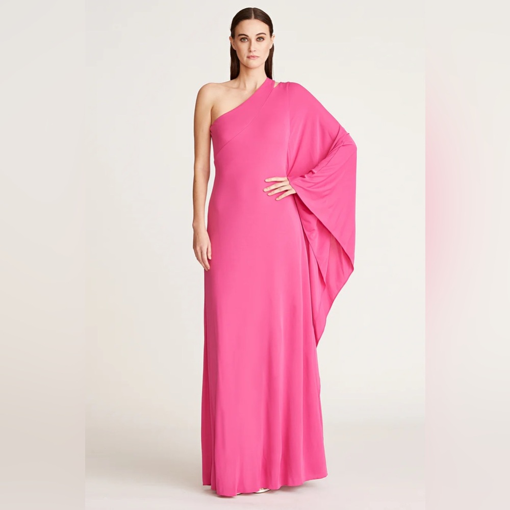 Halston Lydia one shoulder gown